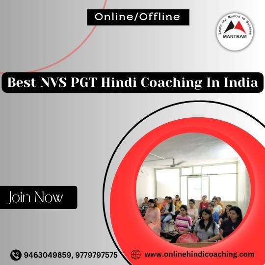 Best NVS PGT Hindi Coaching in India