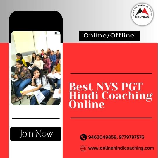 Best NVS PGT Hindi Coaching Online