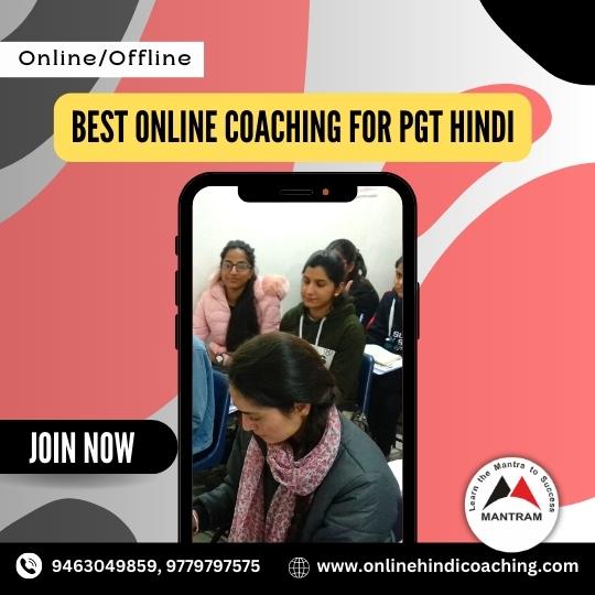 Best Online Coaching for PGT Hindi