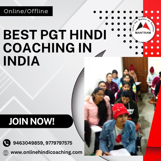 Best PGT Hindi Coaching in India