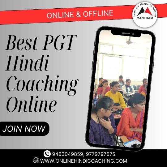 Best PGT Hindi Coaching Online