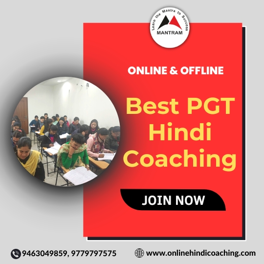 Best PGT Hindi Coaching