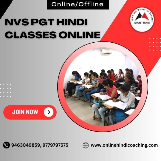 NVS PGT Hindi Classes Online