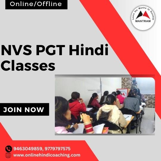 NVS PGT Hindi Classes