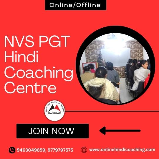 NVS PGT Hindi Coaching Centre