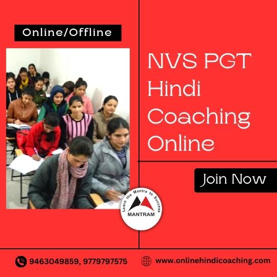 NVS PGT Hindi Coaching Online