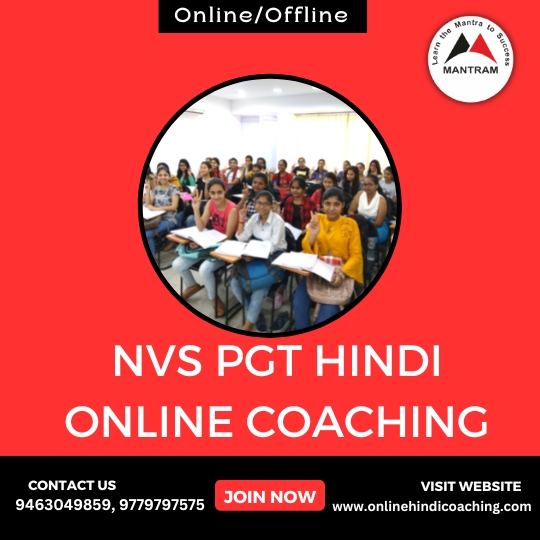 NVS PGT Hindi Online Coaching