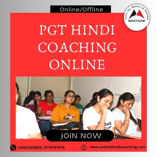 PGT Hindi Coaching Online