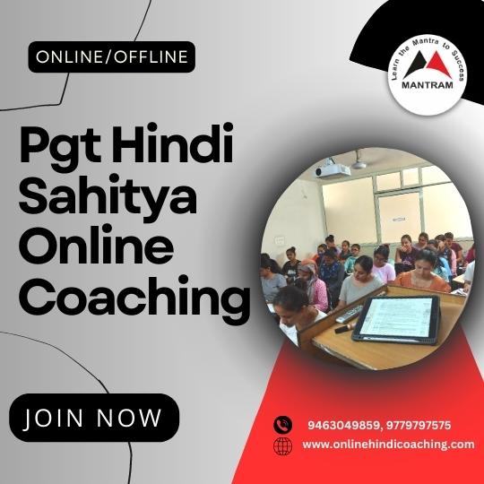 PGT Hindi Sahitya Online Coaching